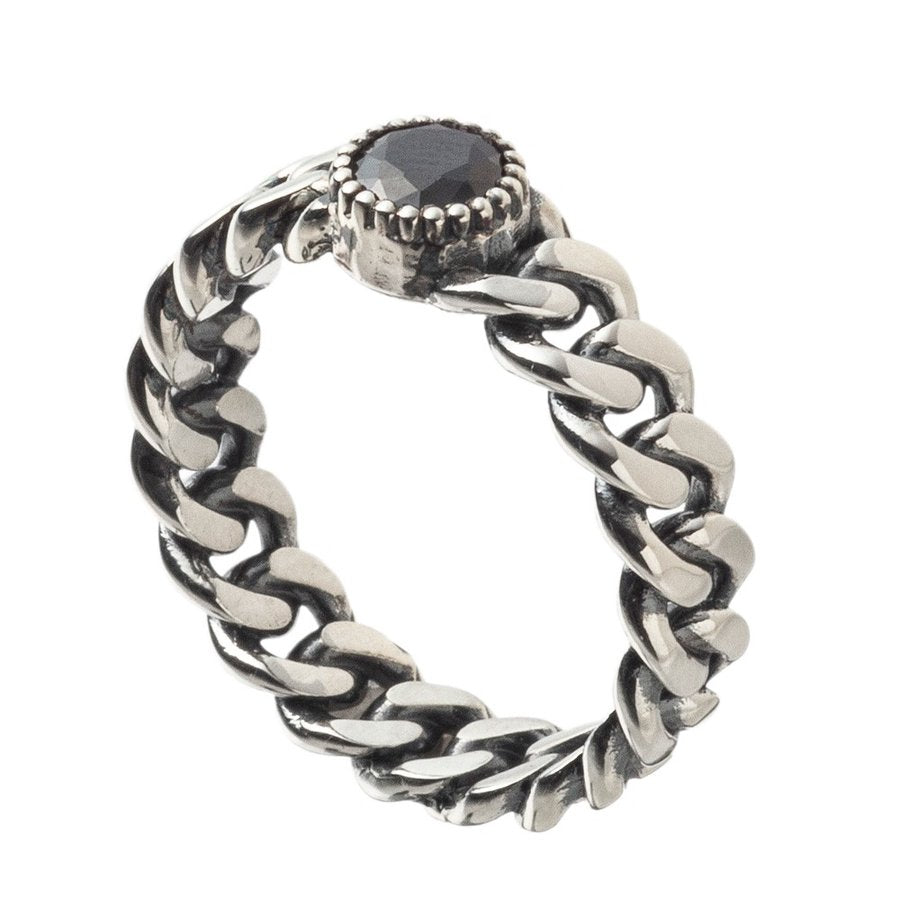 アルテミスクラシック Artemis Classic 喜平ストーンリングBK メンズ シルバーリング ACR0276 Kihei Stone Ring BK Men's Silver Ring