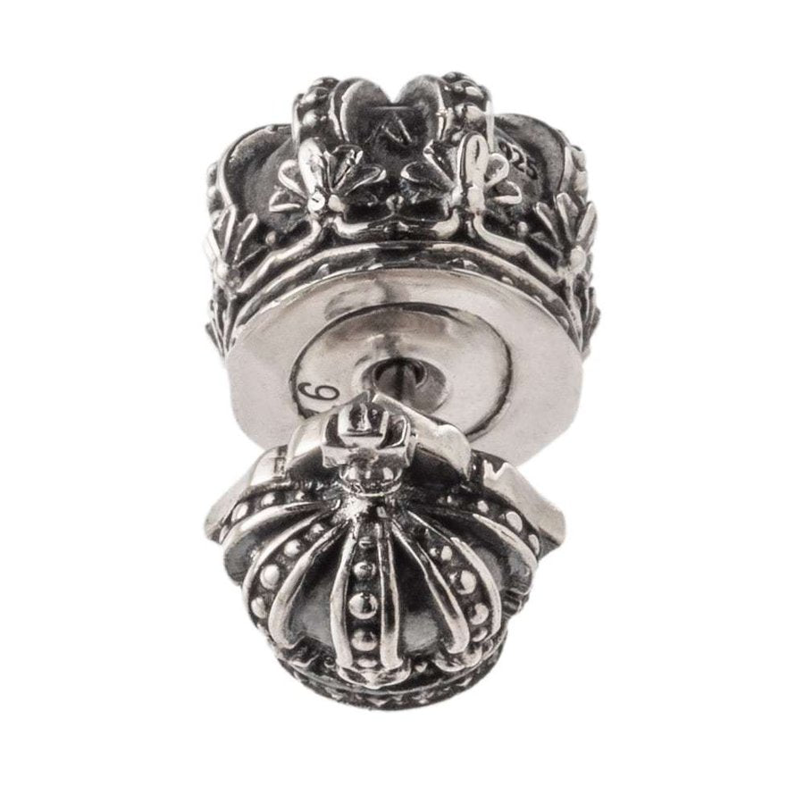 クラウンキャッチスタッドピアス　AKE0110　Crown catch stud earring　シルバーアクセサリー Silver jewelry