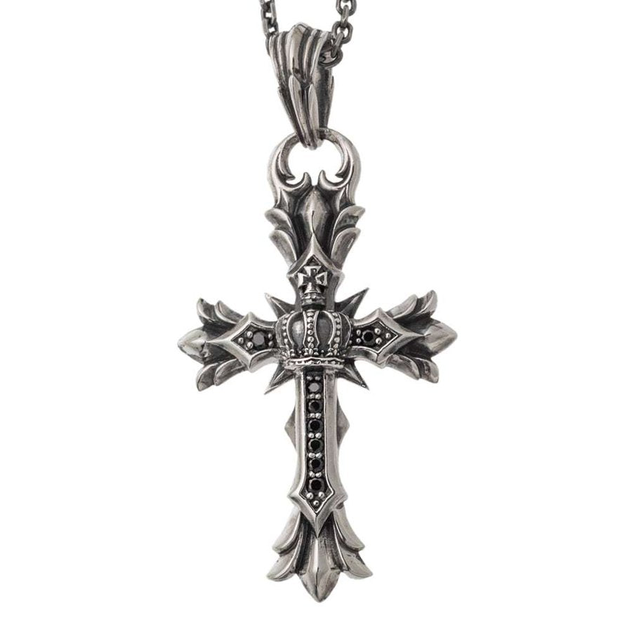 クロスクラウンペンダント AKP0136 Cross crown pendant シルバーアクセサリー Silver jewelry