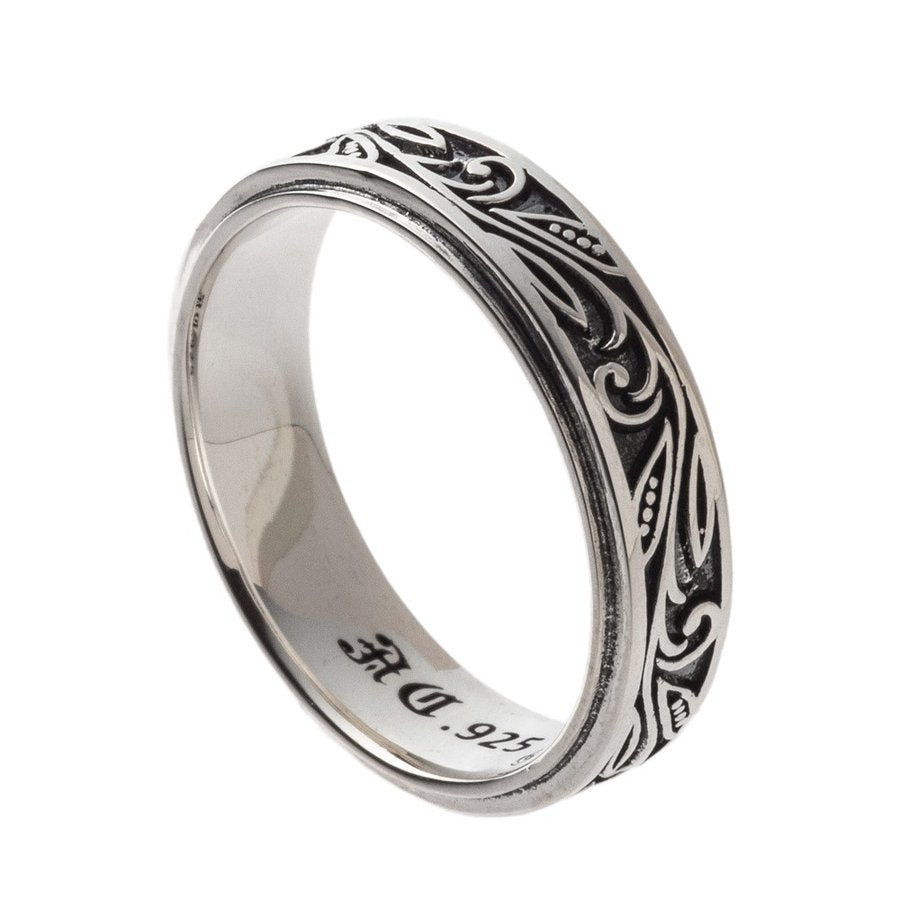 アルテミスクラシック Artemis Classic トロピカルフローラルリング メンズ シルバーリング ACR0281 Tropical floral ring men's silver ring