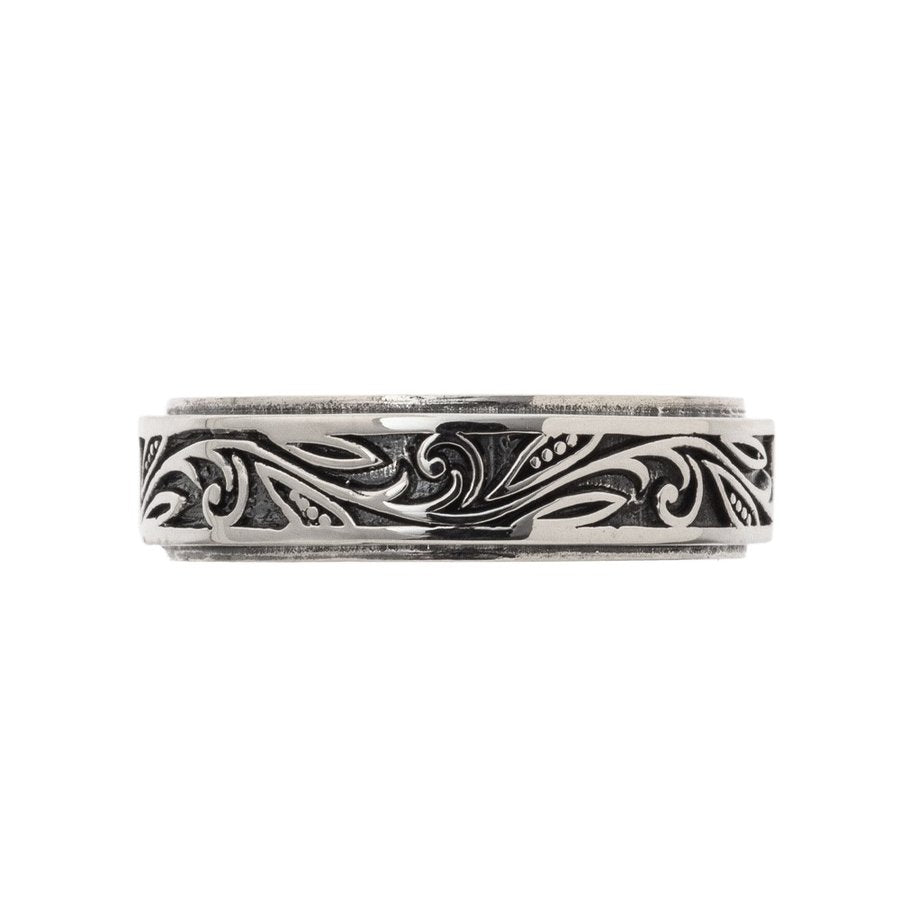 アルテミスクラシック Artemis Classic トロピカルフローラルリング メンズ シルバーリング ACR0281 Tropical floral ring men's silver ring