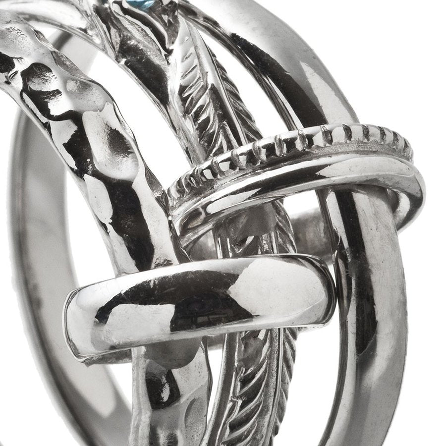 フェザーチェインリング/Artemis Classic/アルテミスクラシック (シルバー925製) acr0270  Feather chain ring